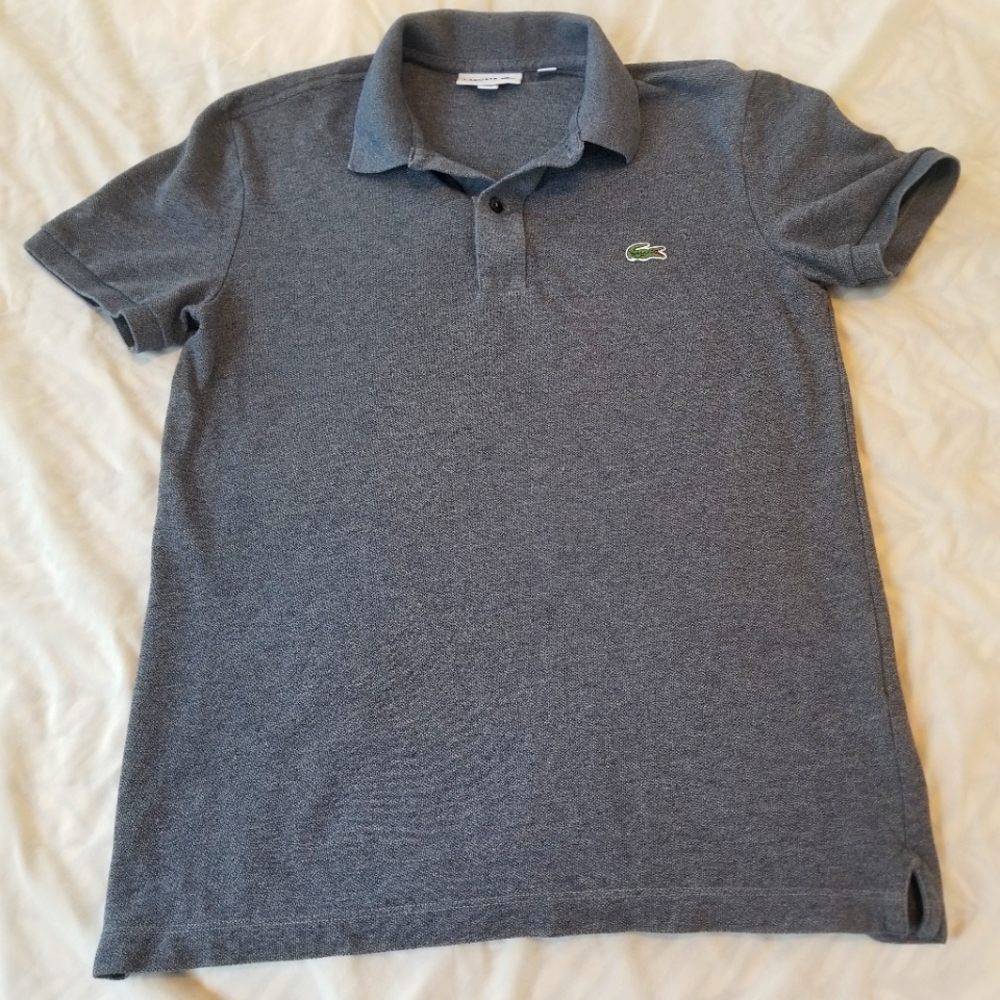 Lacoste slim, size us small, France 3, golf shirt.